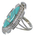 Opal Sterling Silver Turquoise Ring Size 8-1/4 TX45744